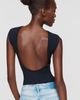 Glamorous Structured Shoulder Low Back Bodysuit - 2