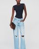 Glamorous Structured Shoulder Low Back Bodysuit - 3