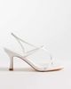 Glamorous Wide Fit Glamorous Wide Fit barely there heeled sandals with in white - 1