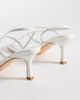 Glamorous Wide Fit Glamorous Wide Fit barely there heeled sandals with in white - 4