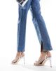 Glamorous Wide Fit Glamorous Wide Fit bow barely there heeled sandals in silver - 2
