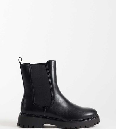 Glamorous Wide Fit Glamorous Wide Fit chunky ankle boots in black