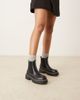Glamorous Wide Fit Glamorous Wide Fit chunky low ankle boots in black - 3