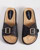 Glamorous Wide Fit Glamorous Wide Fit flat woven sandals in black - 4