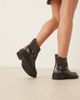 Glamorous Wide Fit Glamorous Wide Fit harness low ankle boots in washed black - 2