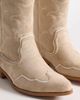 Glamorous Wide Fit Glamorous Wide Fit low ankle cowboy boots in taupe suedette-Neutral - 2