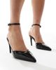 Glamorous Wide Fit Glamorous Wide Fit pointed heeled shoes in black - 1