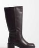 Glamorous Wide Fit Glamorous Wide Fit pull on knee boots in brown - 1