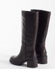 Glamorous Wide Fit Glamorous Wide Fit pull on knee boots in brown - 4