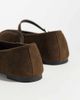 Glamorous Wide Fit Glamorous Wide Fit slingback kitten heel shoes in brown suedette - 2