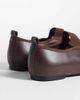 Glamorous Wide Fit Glamorous Wide Fit square toe ballet flats in brown - 3