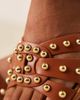 Glamorous Wide Fit Glamorous Wide Fit studded flat sandals in tan-Brown - 4