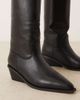 Glamorous Wide Fit Glamorous Wide Fit western knee boots in black - 4