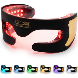 GLO24K UNLEASH THE POWER OF GOLD GLO24K UNLEASH THE POWER OF GOLD Bionic 7 Color LED Eye Care Mask