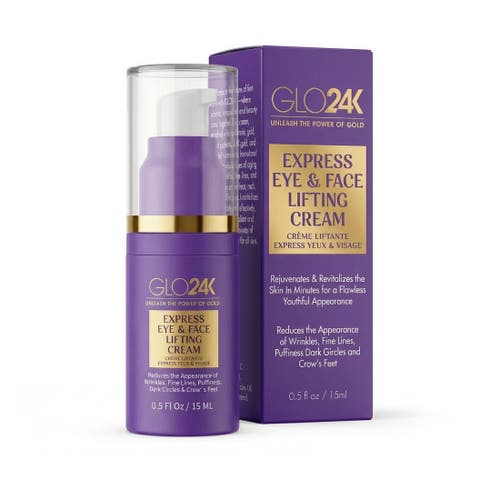 GLO24K UNLEASH THE POWER OF GOLD GLO24K UNLEASH THE POWER OF GOLD Express Eye & Face Lifting Cream
