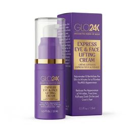 GLO24K UNLEASH THE POWER OF GOLD GLO24K UNLEASH THE POWER OF GOLD Express Eye & Face Lifting Cream