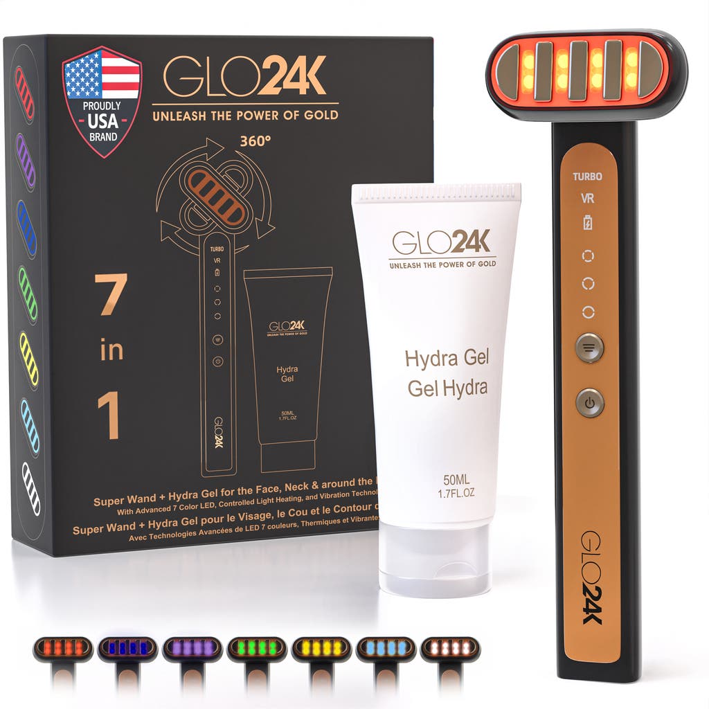 GLO24K UNLEASH THE POWER OF GOLD GLO24K UNLEASH THE POWER OF GOLD Super Wand + Hydra Gel