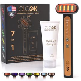 GLO24K UNLEASH THE POWER OF GOLD GLO24K UNLEASH THE POWER OF GOLD Super Wand + Hydra Gel
