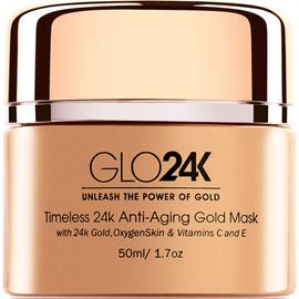 GLO24K UNLEASH THE POWER OF GOLD GLO24K UNLEASH THE POWER OF GOLD Timeless 24k Anti-Aging Gold Mask