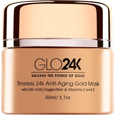 GLO24K UNLEASH THE POWER OF GOLD GLO24K UNLEASH THE POWER OF GOLD Timeless 24k Anti-Aging Gold Mask