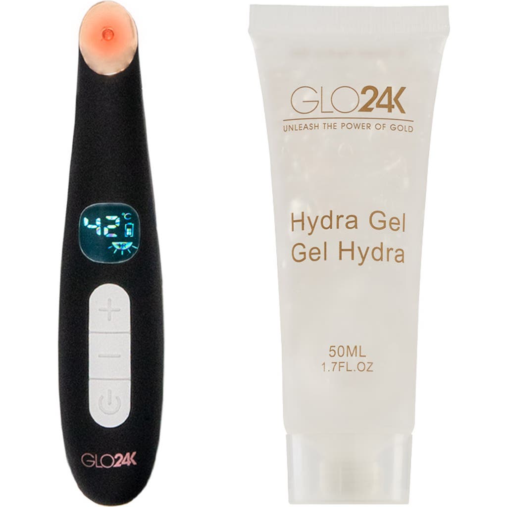 GLO24K UNLEASH THE POWER OF GOLD GLO24K UNLEASH THE POWER OF GOLD Triple Action Eye Care Therapy Wand +Conductive Hydra Gel