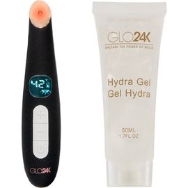 GLO24K UNLEASH THE POWER OF GOLD GLO24K UNLEASH THE POWER OF GOLD Triple Action Eye Care Therapy Wand +Conductive Hydra Gel