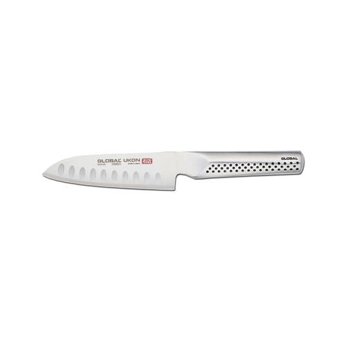 GLOBAL GLOBAL UKON 5" Santoku Knife, Hollow Ground