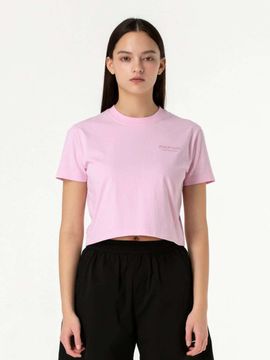 GOALSTUDIO Embroidery Cropped T-Shirt _ Pink