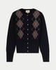 Gobi Cashmere Gobi Cashmere Cashmere Argyle Cardigan - 1