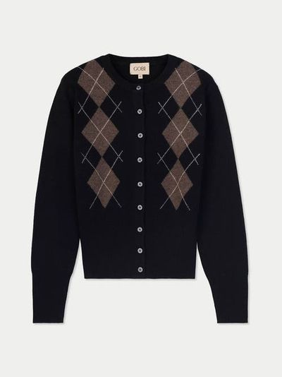 Gobi Cashmere Gobi Cashmere Cashmere Argyle Cardigan
