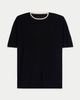 Gobi Cashmere Gobi Cashmere Cashmere Silk Double-Collar T-Shirt - 1