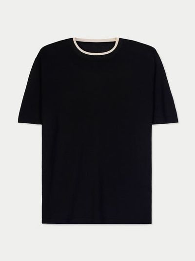 Gobi Cashmere Gobi Cashmere Cashmere Silk Double-Collar T-Shirt