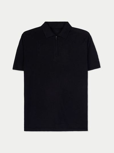 Gobi Cashmere Gobi Cashmere Cashmere Silk Half-Zip Polo Top