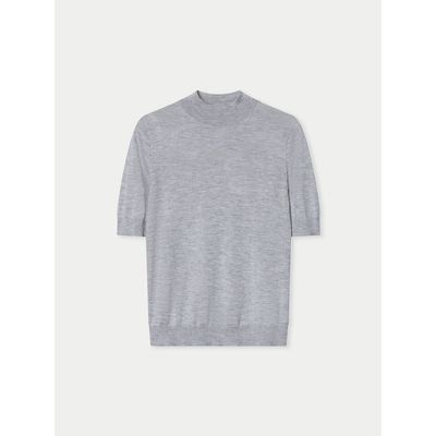 Gobi Cashmere Gobi Cashmere Cashmere Silk Shirt with High Neck