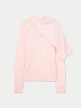 Gobi Cashmere Gobi Cashmere Cashmere Sweater with Draped Scarf