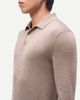 Gobi Cashmere Gobi Cashmere Men Classic Polo Shirt with Long Sleeve - 4