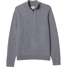 Gobi Cashmere Gobi Cashmere Men's Cashmere Waffle Knit Half-Zip Sweater