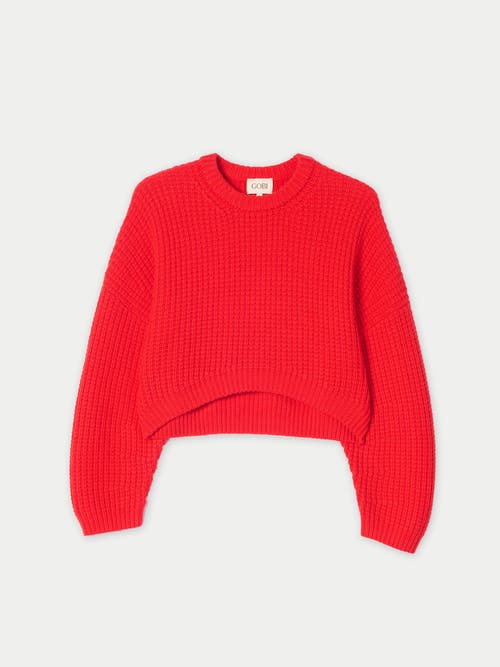 Gobi Cashmere Gobi Cashmere Oval-Sleeve Cropped Cashmere Sweater