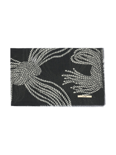 Gobi Cashmere Gobi Cashmere Rope Knot Printed Cashmere Shawl