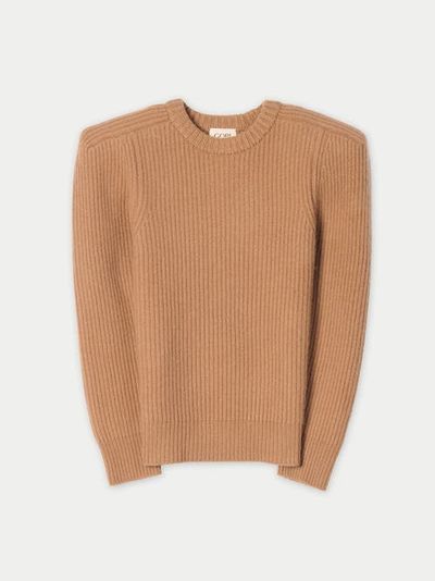 Gobi Cashmere Gobi Cashmere Sculpted-Shoulder Cashmere Sweater