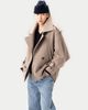 Gobi Cashmere Gobi Cashmere Trench-Style Cashmere Peacoat - 3