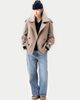Gobi Cashmere Gobi Cashmere Trench-Style Cashmere Peacoat - 4