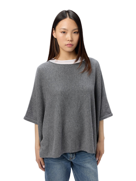 GOBI Mongolian Cashmere GOBI Mongolian Cashmere Boat-Neck Cashmere Poncho