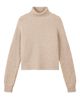 GOBI Mongolian Cashmere GOBI Mongolian Cashmere Cashmere Cropped T-Neck Sweater - 1