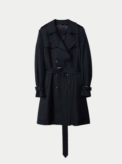 GOBI Mongolian Cashmere GOBI Mongolian Cashmere Double Breasted Cashmere Trench Coat