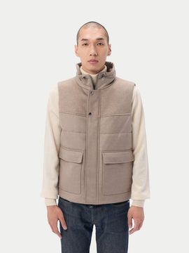 GOBI Mongolian Cashmere GOBI Mongolian Cashmere Drawstring Collar Cashmere Vest