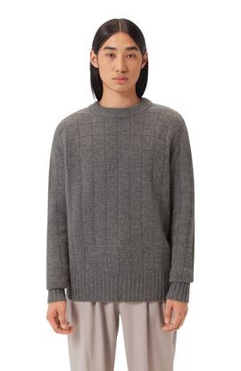 GOBI Mongolian Cashmere GOBI Mongolian Cashmere Square-Patterned Cashmere Sweater