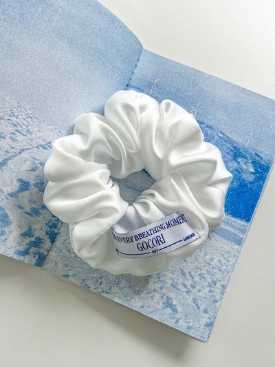 GOCORI Blue Label Satin Scrunchie