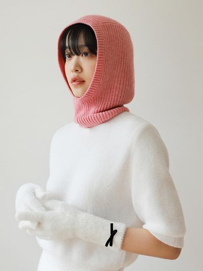 GOCORI KNIT BALACLAVA - PINK