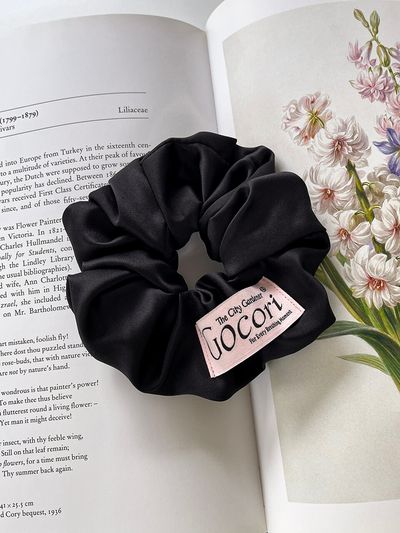GOCORI Pink Label Satin Scrunchie